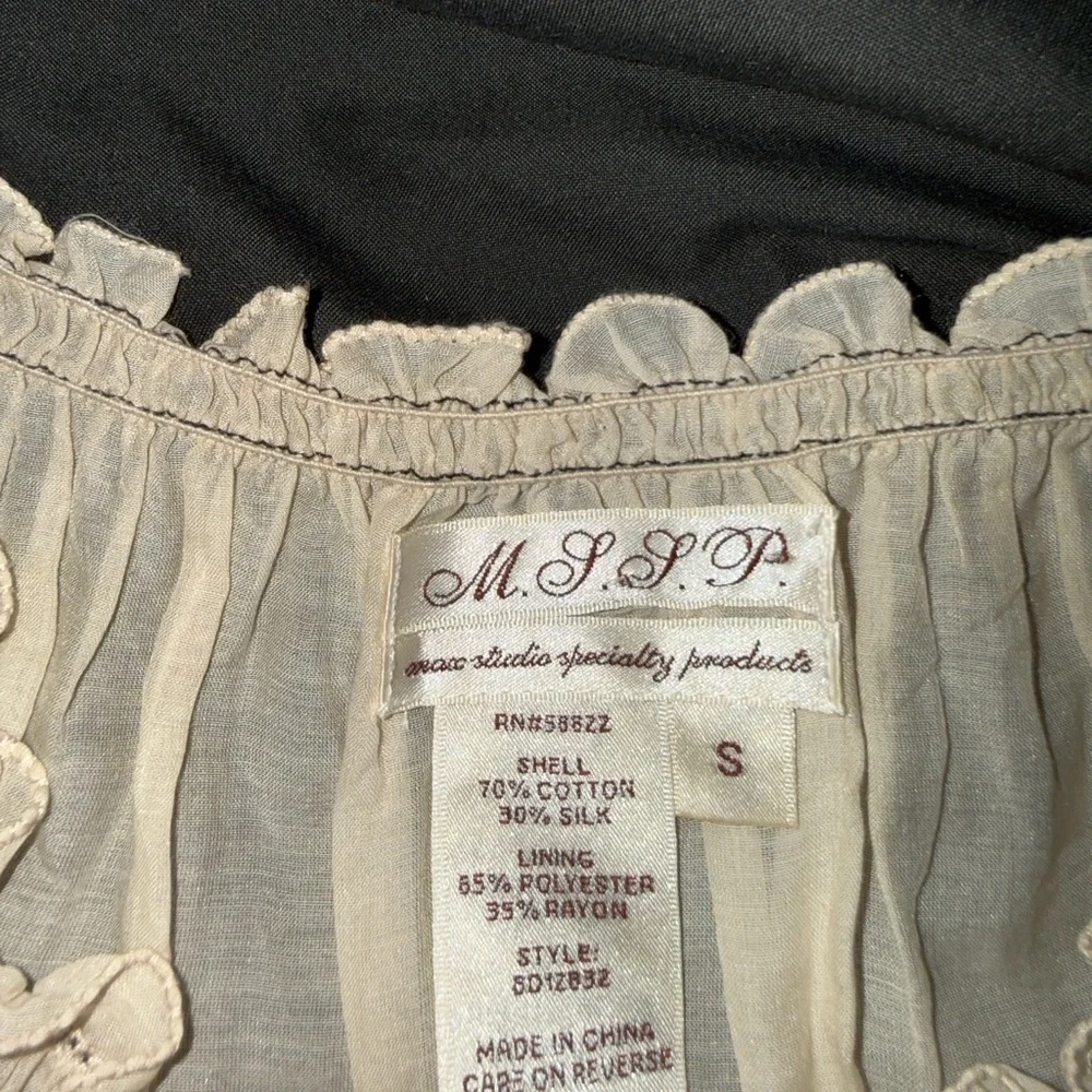 Elegant Sheer Silk Blend Blouse - Picture 5 of 5